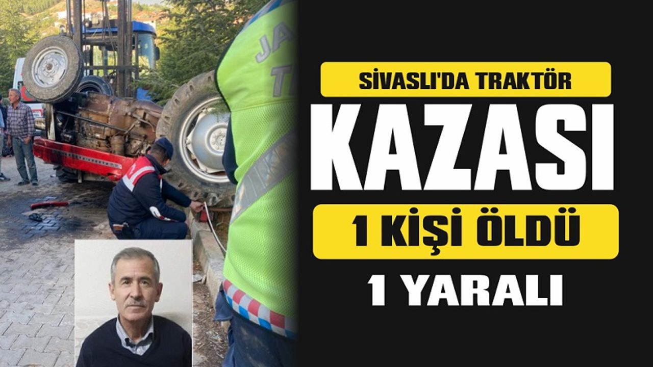 Sivaslı Yayalar Kasabasında Feci Kaza 1 Kişi Öldü 1  Yaralı