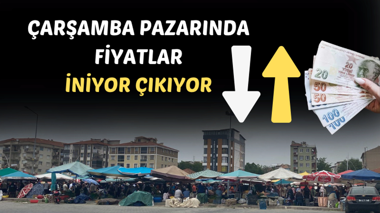 Uşak Çarşamba Pazarında fiyatlar dalgalanıyor