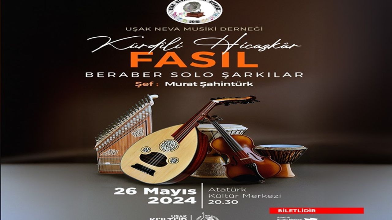 Uşaklı musiki severler! Bu konser kaçmaz