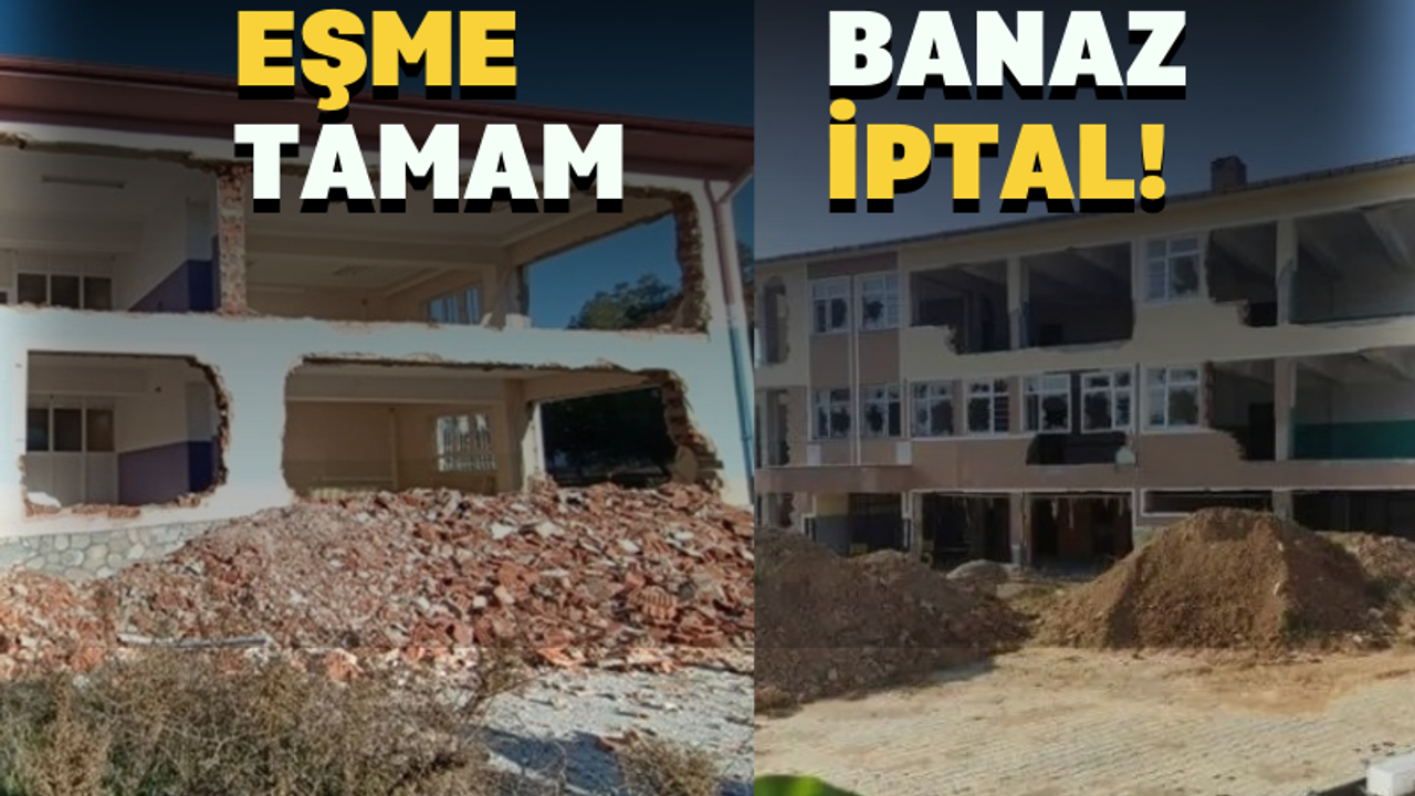 Uşak’ta Banazlılar da okullarının güçlendirilmesini istiyor