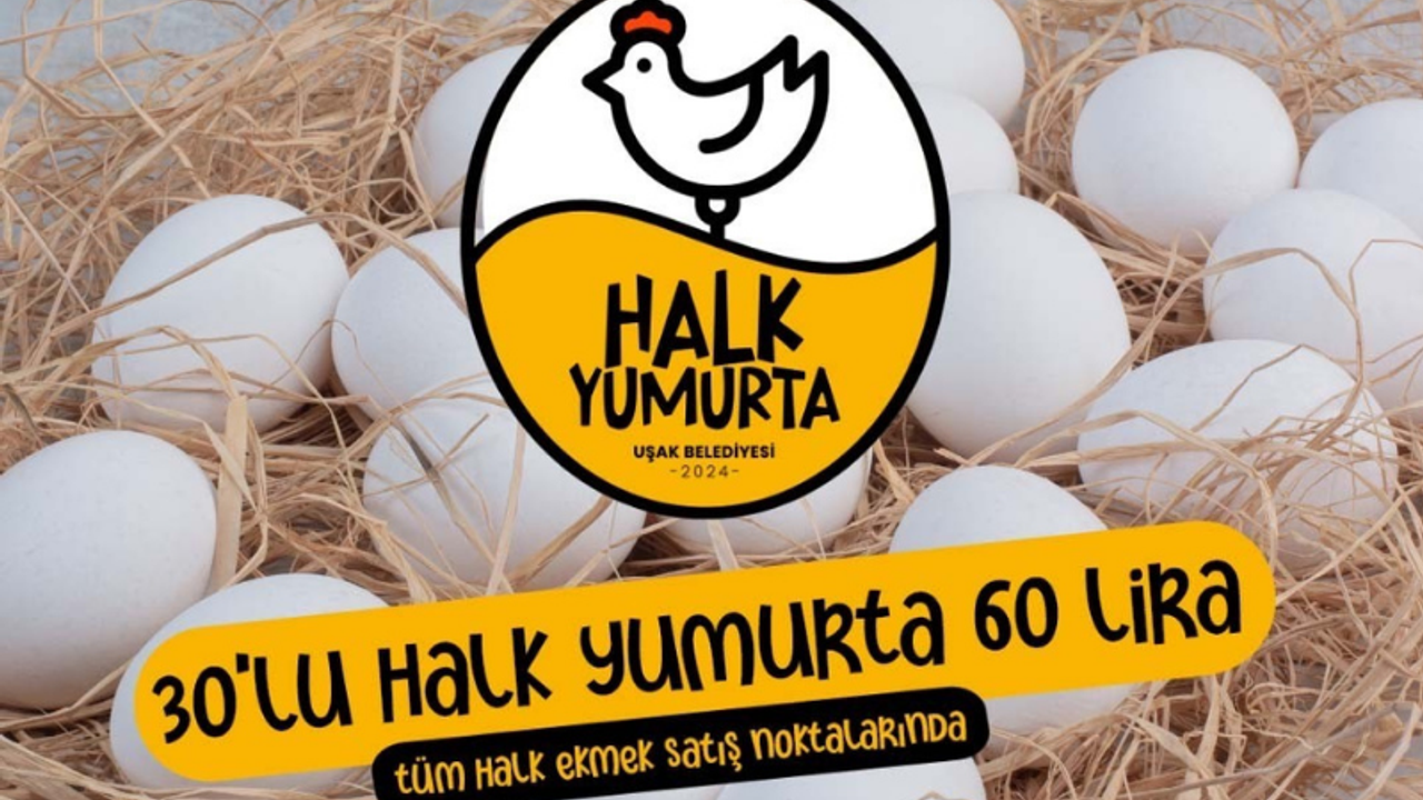 Uşak’ta halk yumurta yüzde 50 daha ucuz