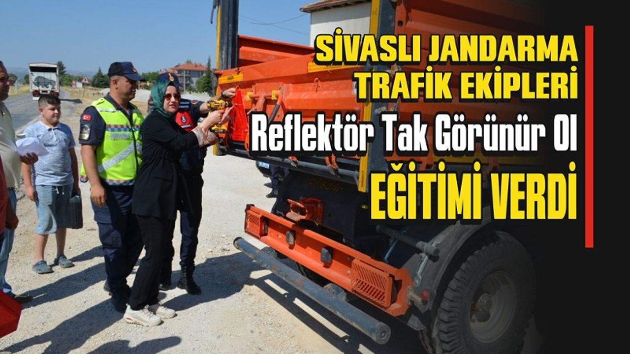 Sivaslı Jandarma Trafik Ekiplerinden “Reflektör Tak Görünür Ol” Eğitimi