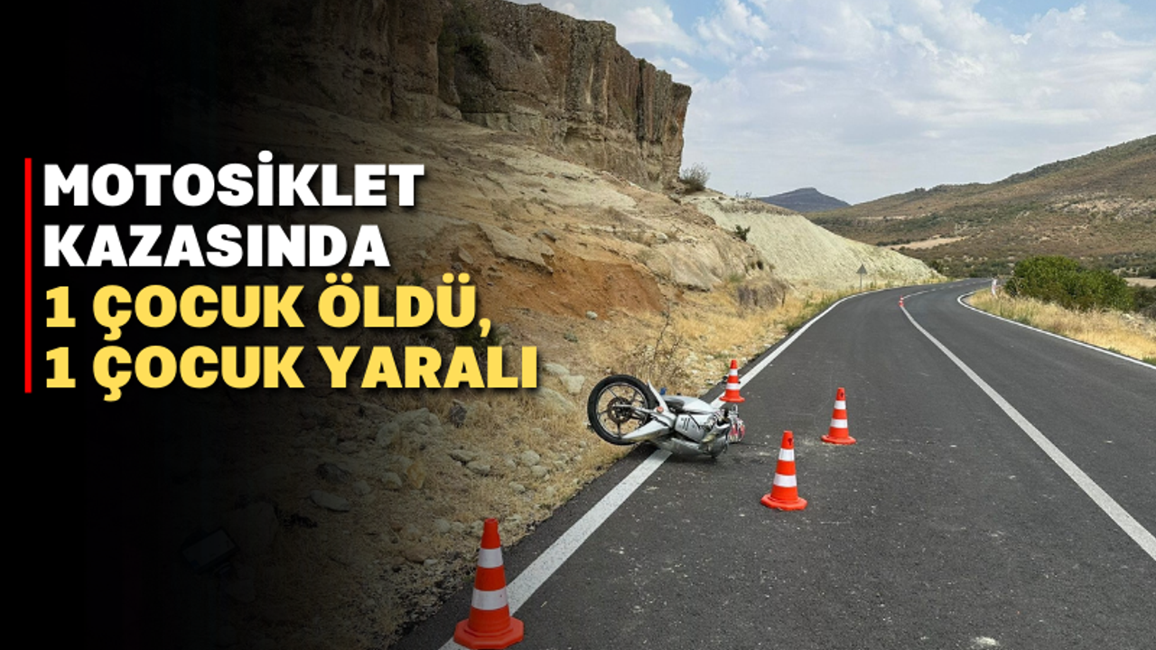 Uşak'ta motosiklet devrildi: 16 yaşındaki çocuk hayatını kaybetti