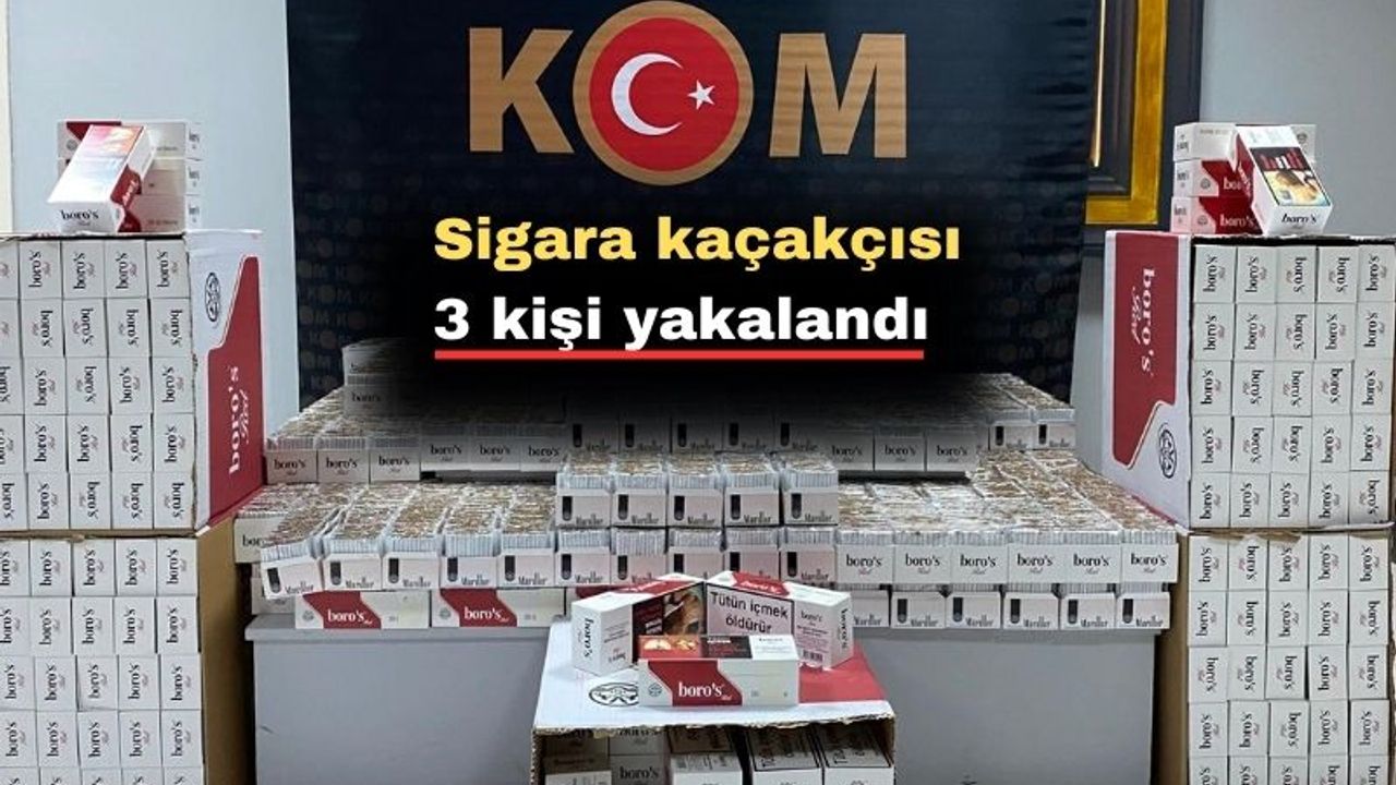 Uşak Emniyetinden kaçak sigara operasyonu