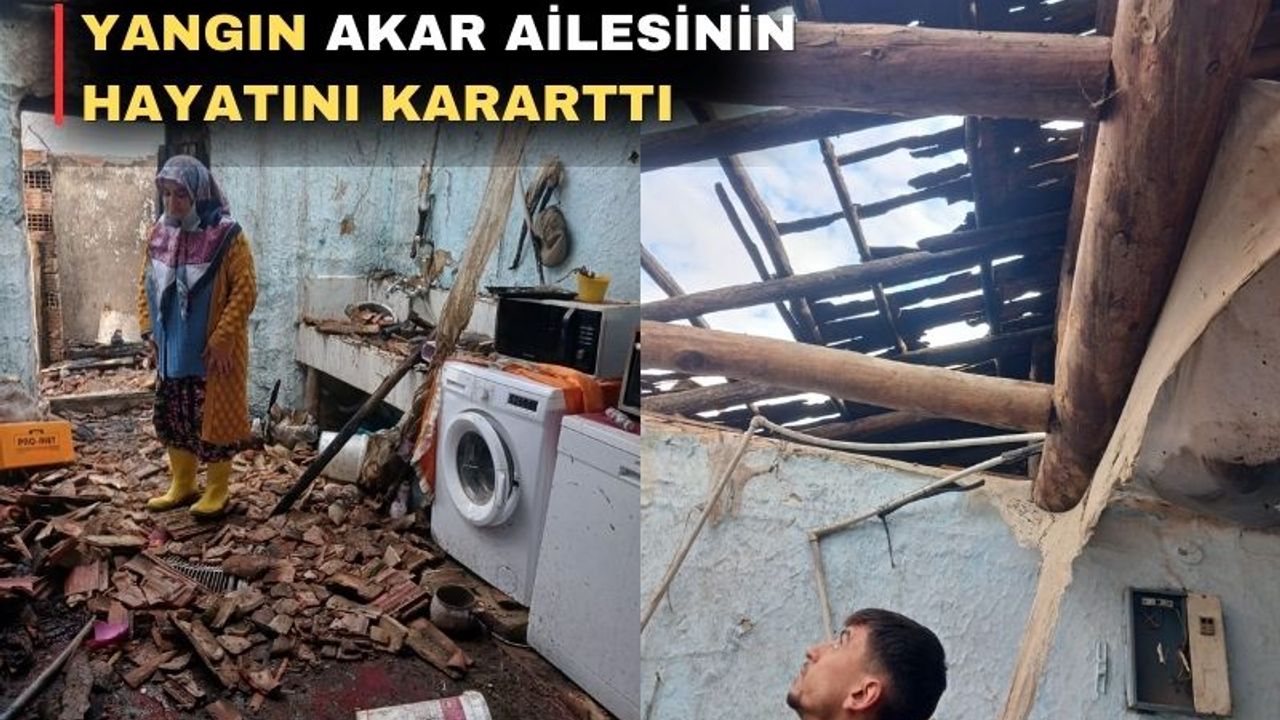 Uşaklı aile kış günü sokakta kaldı