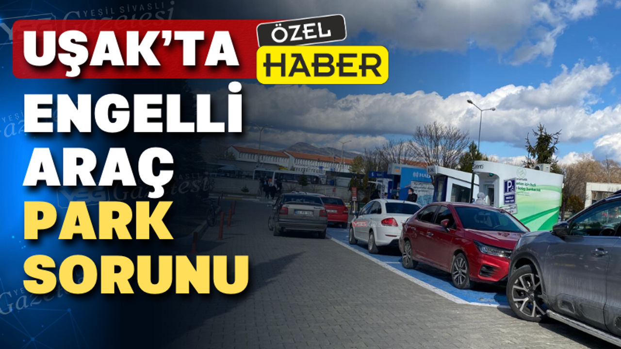 Uşak’ta buraya park etmenin cezası 1.986 TL