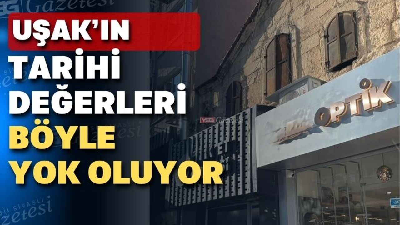 Uşak’ta bir tarihi esere yapılan tadilata tepki sürüyor