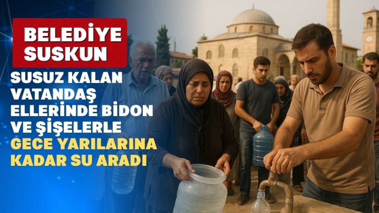 Uşaklılar ellerinde su bidonlarıyla Hayat taşıdı