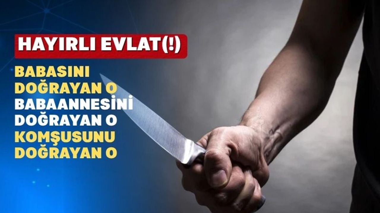 Uşak’ta Babasına Kızan Genç Önüne Geleni Doğradı