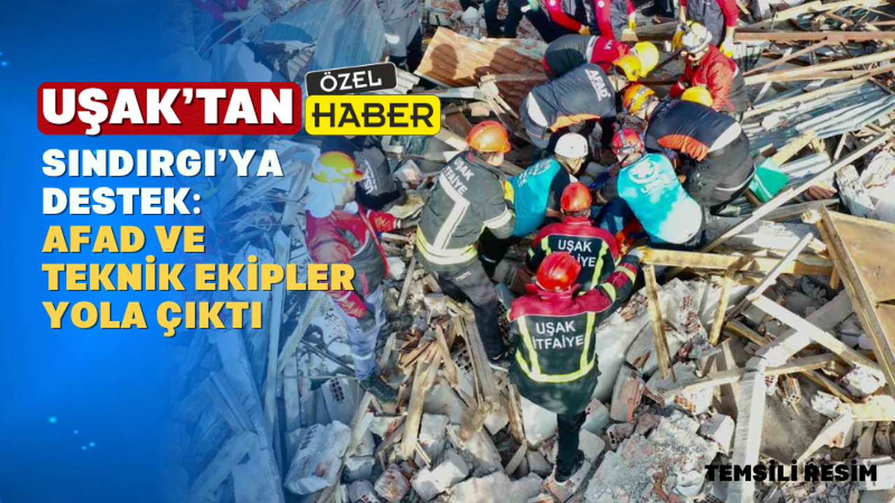 Uşak Ekipleri Deprem Sonrası Harekete Geçti