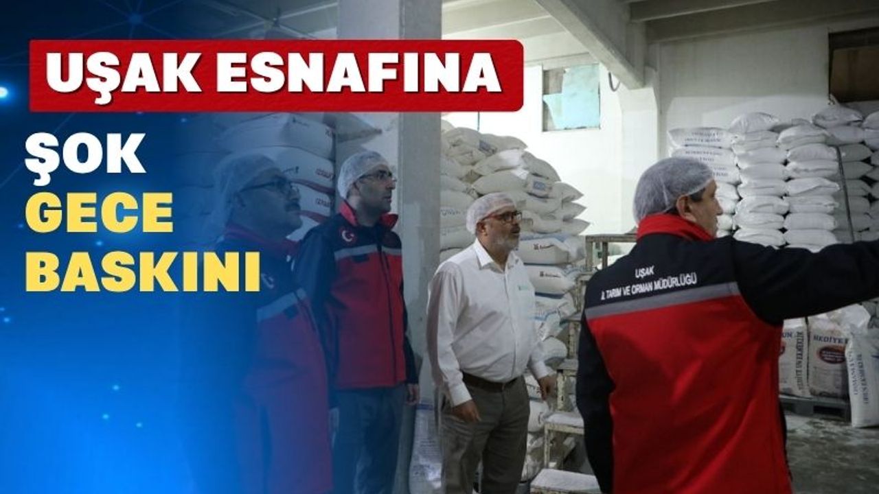 Uşak Esnafı Gece Yapılan Baskına Şaşırdı