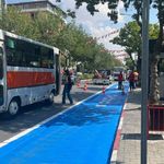 Durak Önündeki Boyalar Yenilendi