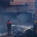 Uşak’ın Banaz İlçesinde Ev Yandı