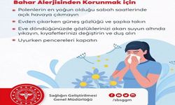 T.C. Sağlık Bakanlığı Sağlığın Geliştirilmesi Genel Müdürlüğünden Bahar Alerjisinden korunmak için mesaj