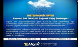 Uşak Valiliğinden Meteorolojik Uyarı!