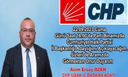 CHP Uşak İl Başkanlığı için aday sayısı 2 oldu