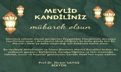 Rektör Savaş, Mevlid Kandilini kutladı