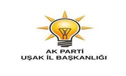 AK Parti Uşak İl Başkanlığı’ndan önemli duyuru