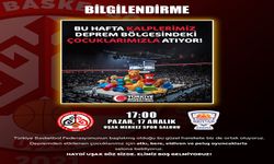 Depremzede çocukların yeni yıl hediyesi Uşaklı basketbol severlerden