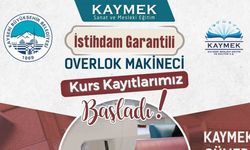 Kayseri'de istihdam garantili   ’overlok makineci’ kursu başlıyor.