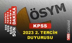 KPSS 2023 2. tercih duyurusu