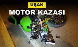 Uşak’ta motosiklet ve kamyonet çarpıştı: 1 ağır yaralı