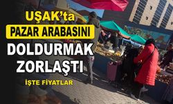 Uşak'ta Pazar Arabasını Doldurmak Gittikçe Zorlaşıyor