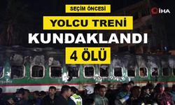 seçim öncesi yolcu tren kundaklandı: 4 ölü