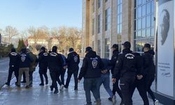 Uşak'ta Sibergöz-21 operasyonu kapsamında yakalanan 10 şüpheli tutuklandı