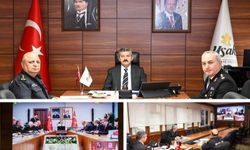 Uşak Valisi Ergün Bakanı Ali Yerlikaya ile VKS’den görüştü