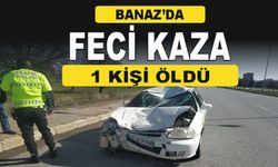 Banaz'da Motorsiklet Kazası 1 Kişi Yaşamını Yitirdi