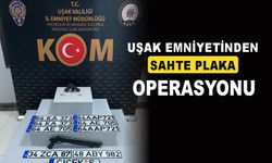 Uşak Emniyeti'nden Sahte Plaka Operasyonu