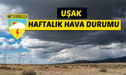 Uşak'ı yağışlı ve çok bulutlu bir hafta bekliyor