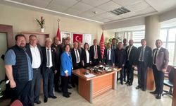 Uşak İl Genel Meclisi CHP Grubunda misafirler vardı