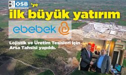 Uşak Banaz OSB’ye ilk yatırımcı geldi