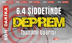 6.4 Şiddetinde DEPREM Ercan'dan Deprem Uyarısı Tsunami Tehlikesi Var