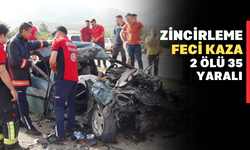 Zincirleme Feci Kaza 2 Ölü 35 Yaralı