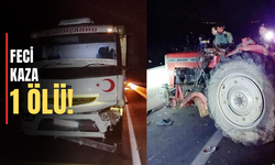 Kamyon ile traktör çarpıştı: 1 kişi öldü