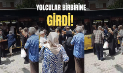 İETT otobüsünde yolcular birbirlerine girdi