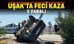 Uşak Çevre Yolunda Feci Kaza : 5 Yaralı