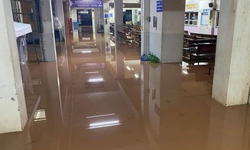 1 saatlik yağışla bölge sular altında kaldı