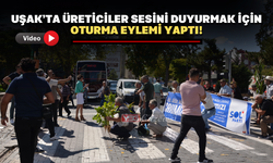 Uşak'ta üreticiler yolu kesti