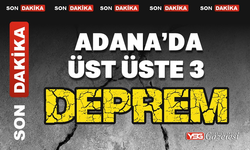 Adana’da üst üste 3 deprem oldu.!