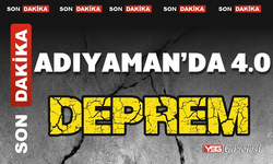 Adıyaman’da gece yarısı  4.0 büyüklüğünde deprem.!