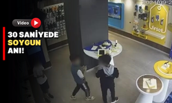 30 saniyede 160 bin liralık soygun kamerada