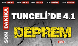 Tunceli'de 4.1 büyüklüğünde deprem.!