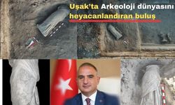 Uşak Blaundus’ta bulunan heykel Bakan Ersoy’u sevindirdi