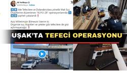 Uşak’ta tefecilere karşı operasyon yapıldı