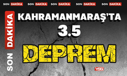 Kahramanmaraş’ta 3.5 büyüklüğünde deprem.!