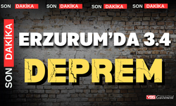 Erzurum’da 3.4 büyüklüğünde deprem.!